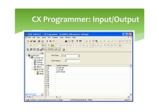 CX Programmer: Input/Output
 