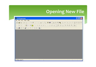 Opening New File
 