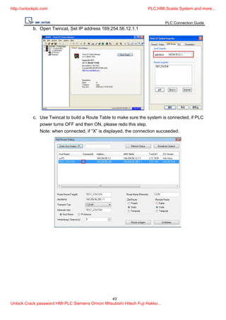Plc connection guide [unlockplc.com] | PDF
