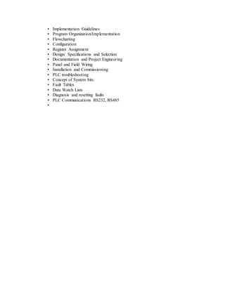 Plc course level 1 | PDF