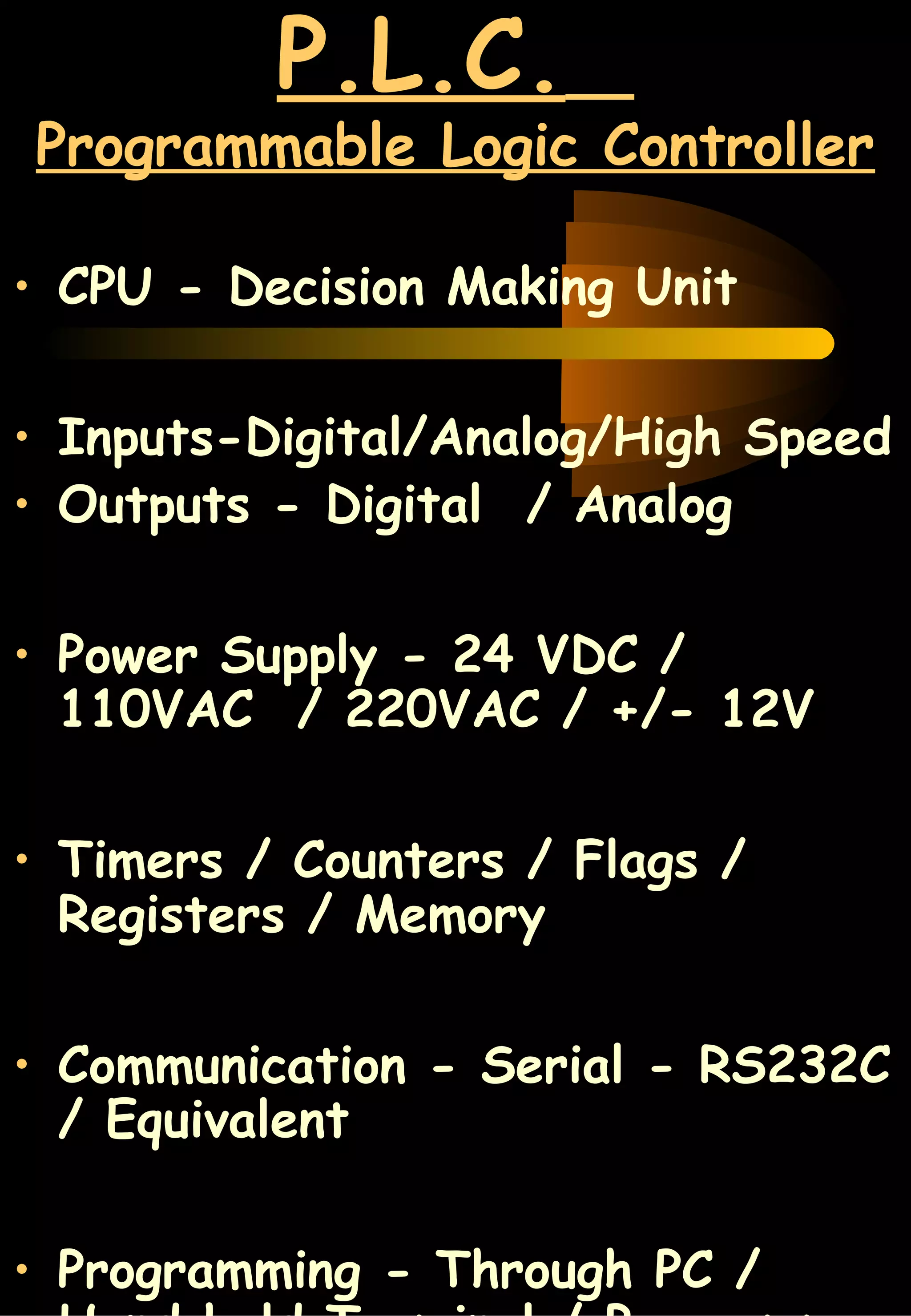 What Is a Programmable Logic Controller (PLC) | PPT | Computer ...