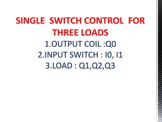 Switch Controller Ladder PLC Ladder Logic Control | PPTX