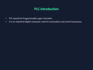 Comprehensive Introduction to Programmable Logic Controllers (PLCs) in ...