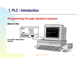 1. PLC - Introduction Programming through standard computer lecture note 9 PLC 