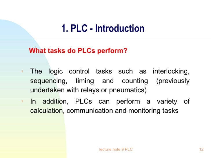 plc introduction