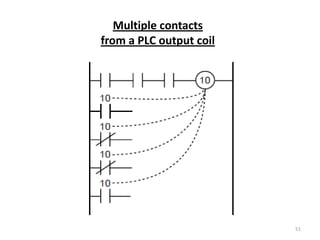 Multiple contacts
from a PLC output coil




                         51
 