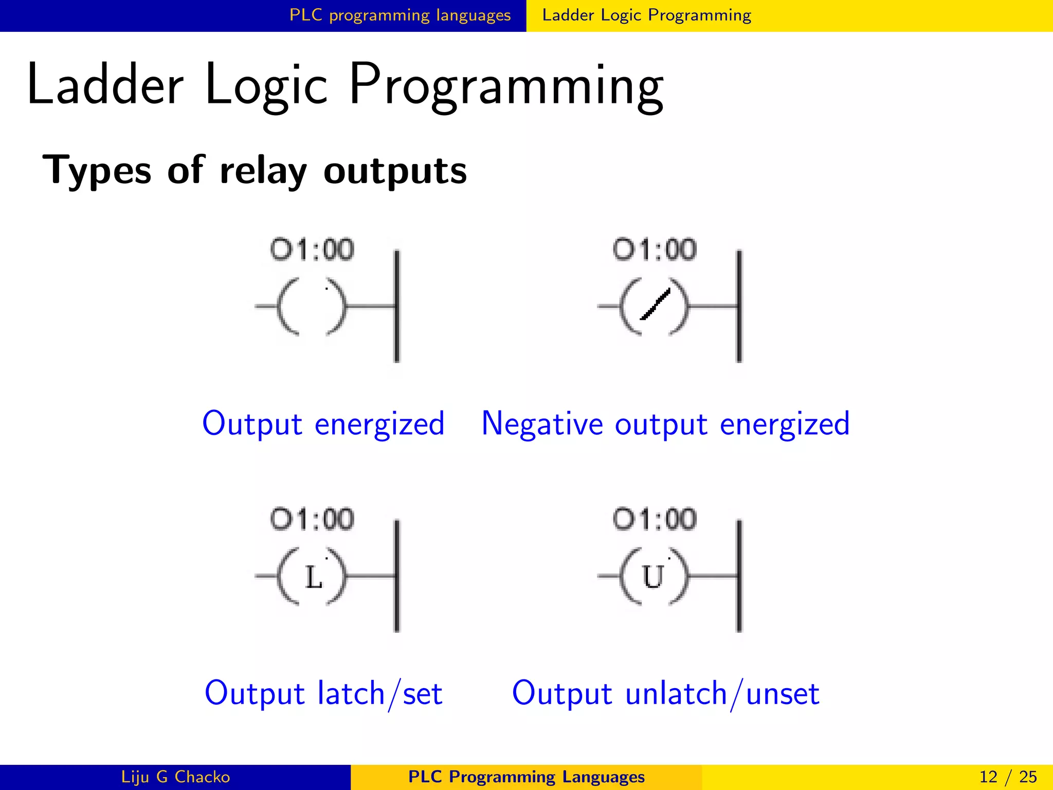 PLC Programming Languages | PDF
