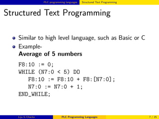 PLC Programming Languages | PDF
