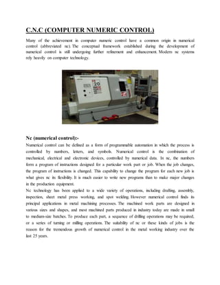 Plc on cnc | DOCX