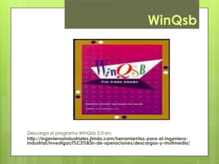 Programación Lineal con WinQsb | PPTX