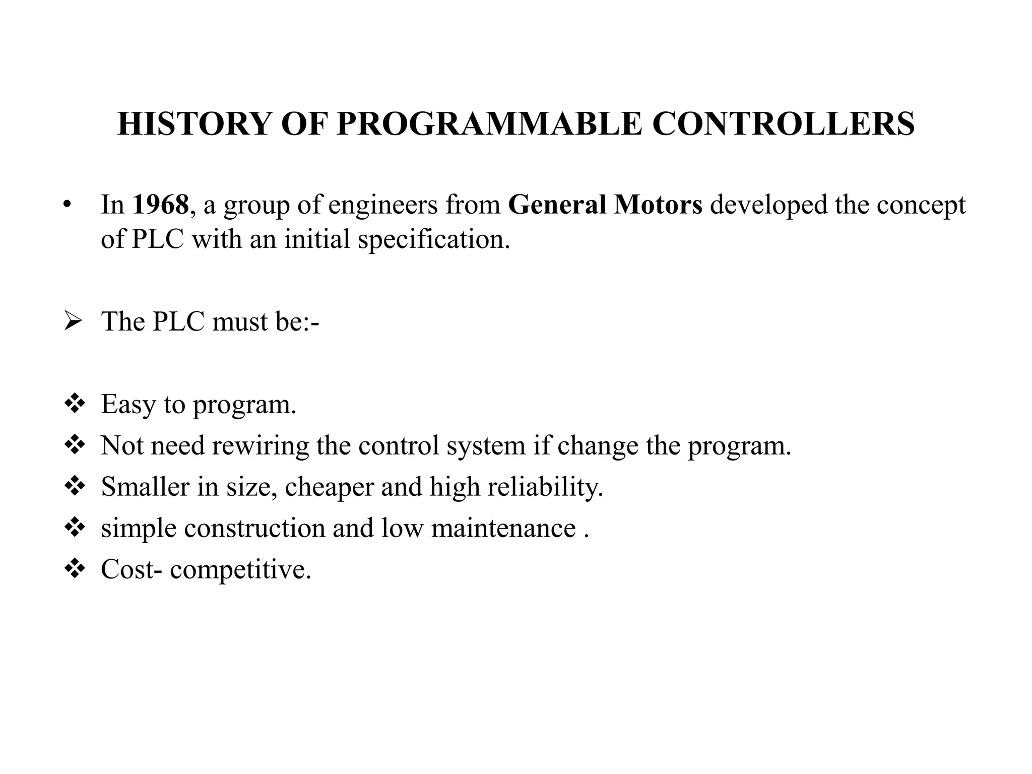 Plc (PROGRAMMABLE LOGIC CONTROLLER) | PPTX | Operating Systems ...
