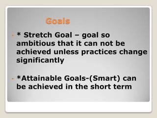 How and Why of Formative
             Assessment
•   Frequent
•   High-quality
•   Intended to inform teachers regarding
    the effectiveness of their practices
•   Results used to Guide student growth
    and improvement
•   Don’t need to reinvent the wheel
•   May look different in each discipline
 