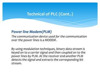 Plm Modem Plc presentation. | PPTX