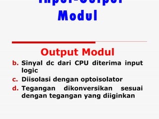 PLC ( PROGRAMMABLE LOGIC CONTROLLER ), oleh ; mas WAHYU PRAM | PPT