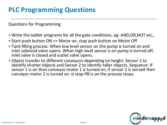 PLC Programming Questions