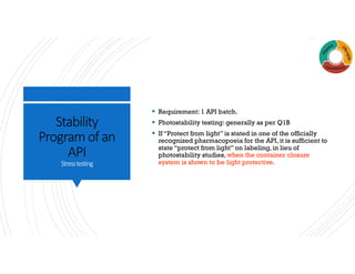 AQBD Seminar Stability of API | PDF