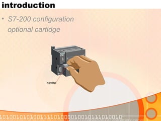 introduction S7-200 configuration optional cartidge 