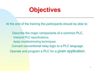 PLC SPECIAL NOTES FOR ELECTRICAL INSTALLATION.ppt