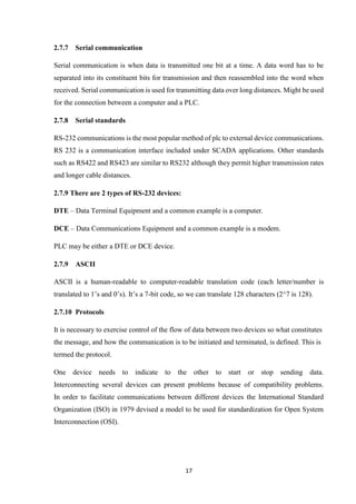 PLC and SCADA summer training report- government engineering college ...