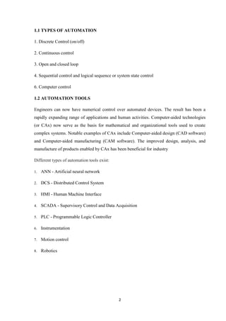PLC and SCADA summer training report- government engineering college ...