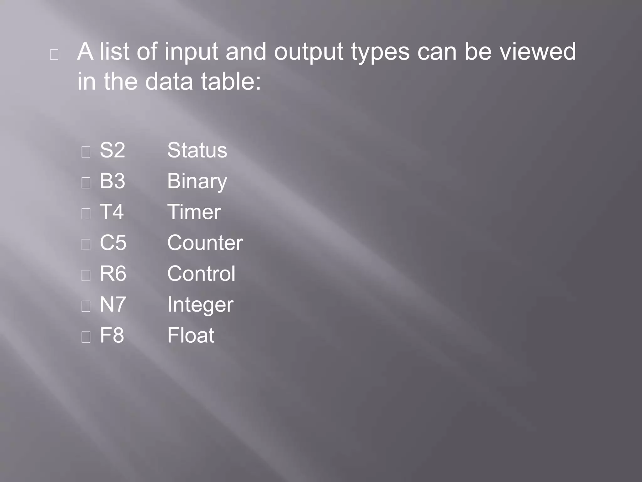 Basic PLC Symbols and Addresses in LogixPro | PPTX | Computer ...