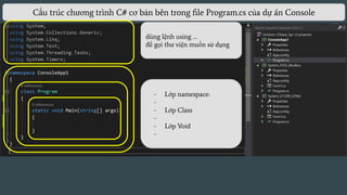 PLCTech Giáo trình CSharp PLCTech Giáo trình CSharp | PDF