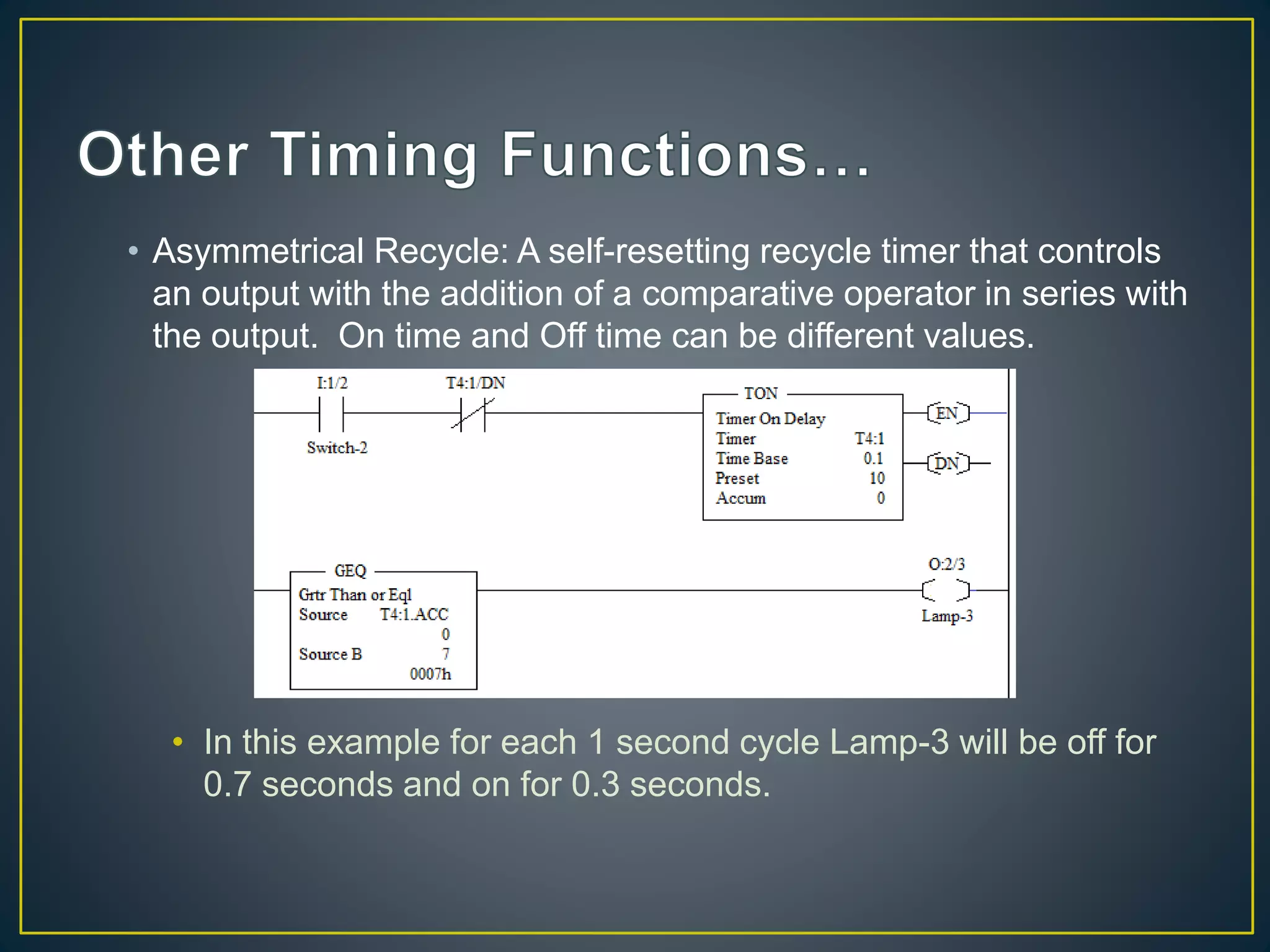 Plc timers PPT