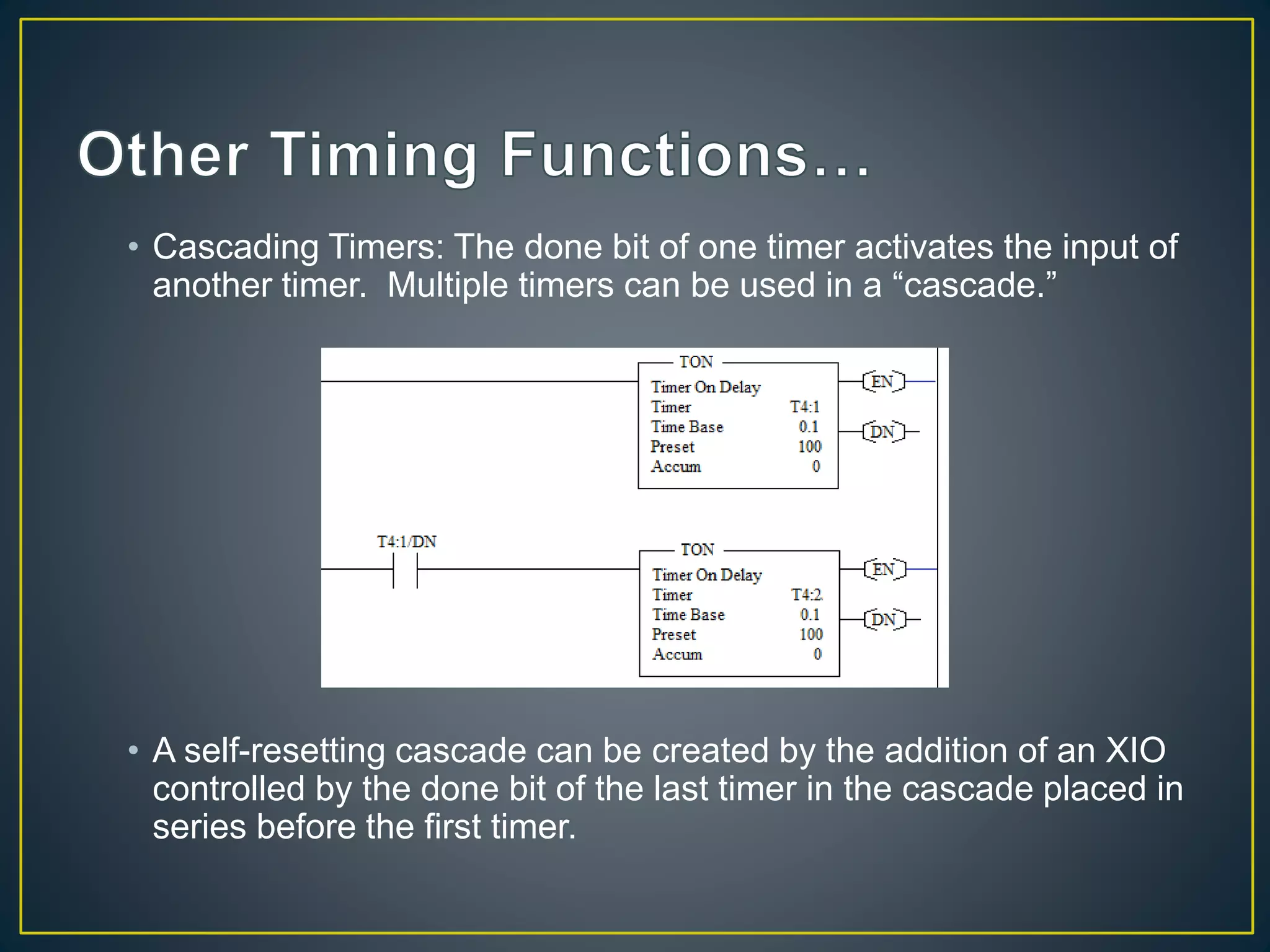 Plc timers PPT