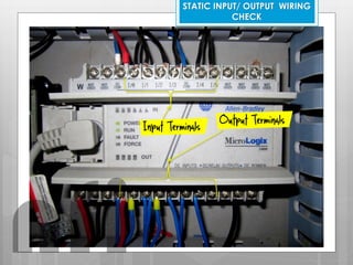 STATIC INPUT/ OUTPUT WIRING
CHECK
Output Terminals
Input Terminals
nfi
 