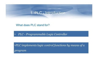 Comprehensive Guide to PLC and SCADA Programming and Architecture | PPTX
