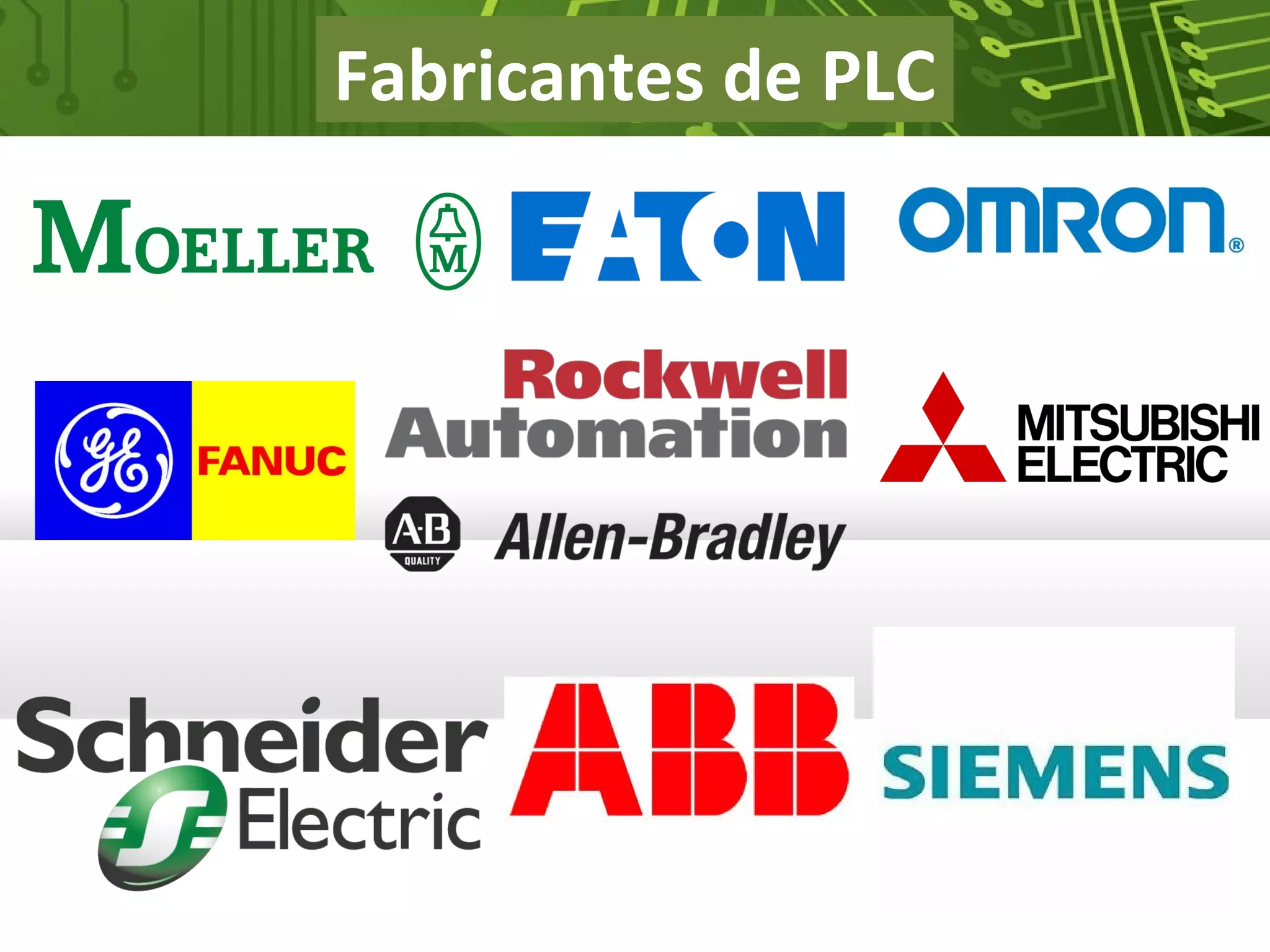 Fabricantes de PLC
 