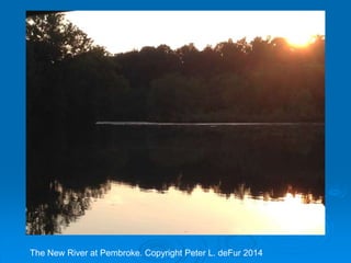 The New River at Pembroke. Copyright Peter L. deFur 2014