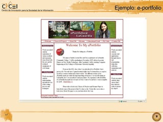 Ejemplo: e-portfolio 