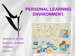 PERSONAL LEARNING ENVIRONMENT. Camila Rincón Mantilla. Educación y tecnología. III Semestre. Uninorte. 