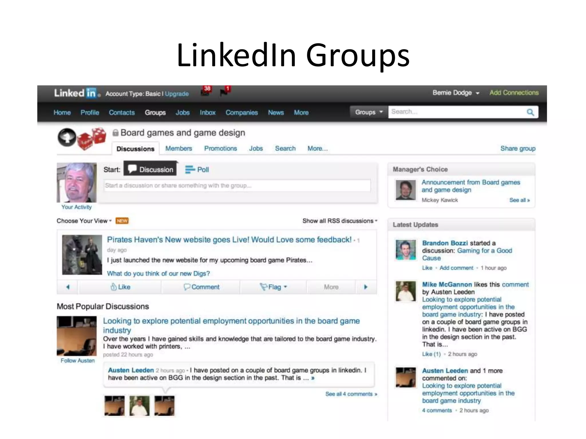 LinkedIn Groups
 