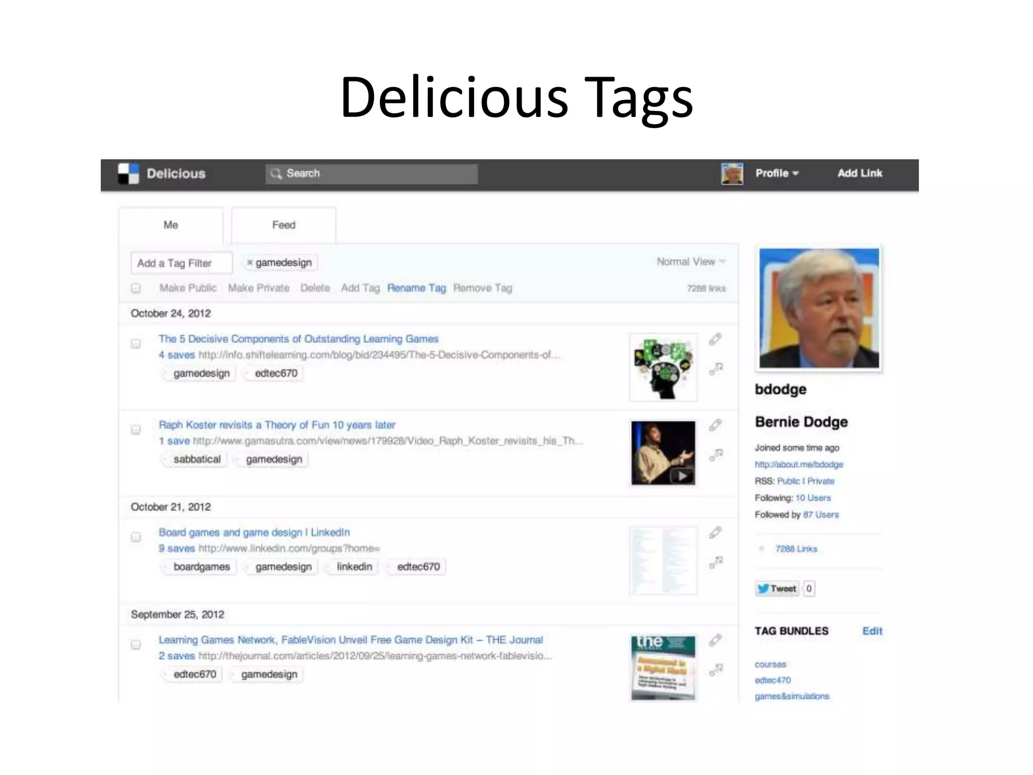 Delicious Tags
 
