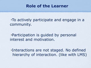 Learners Ineraction Personal learning Environments | PPT