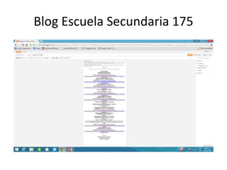 Blog Escuela Secundaria 175