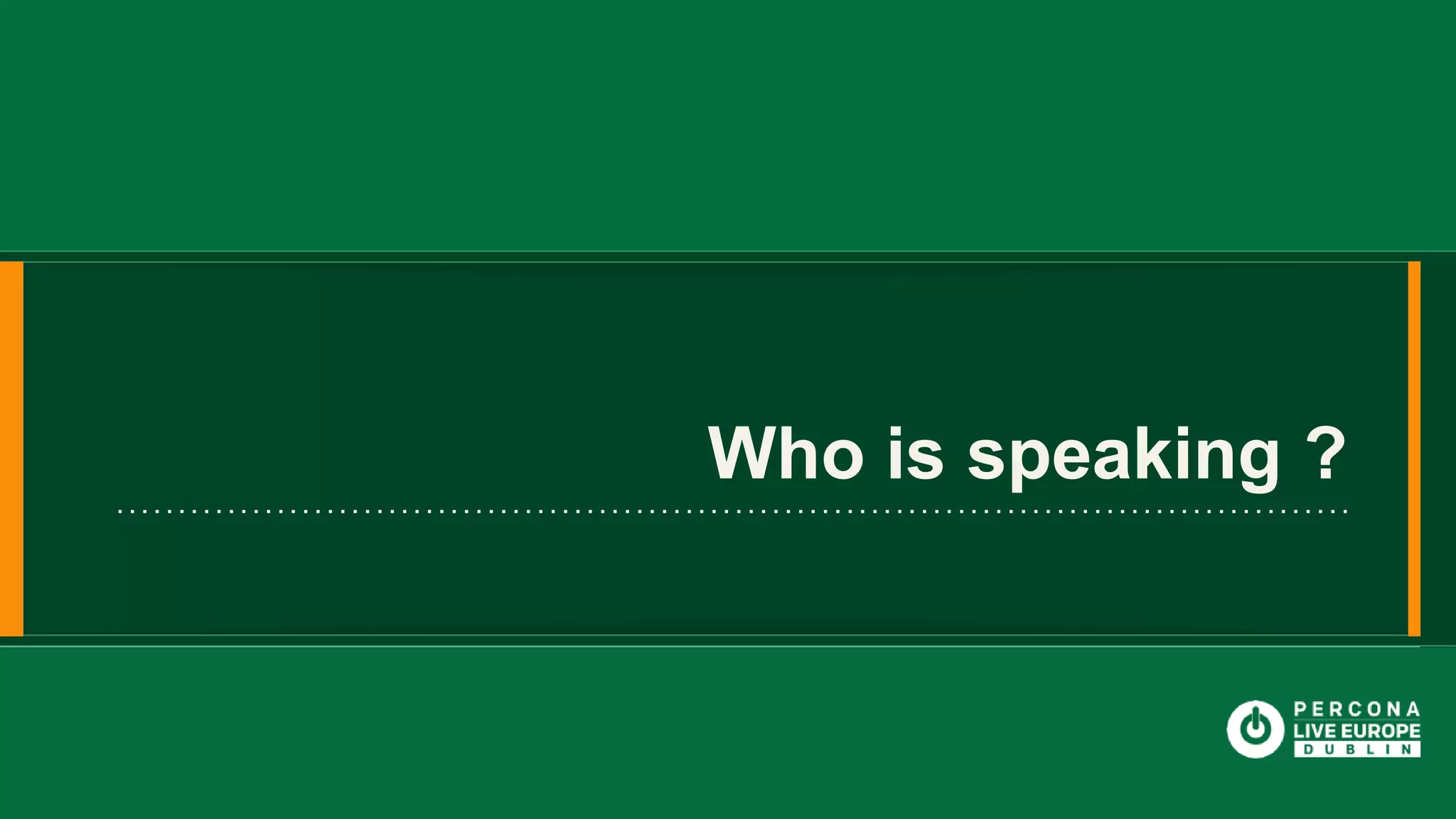 Who is speaking ? 