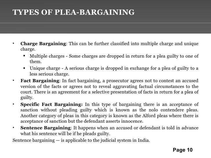 Plea bargaining