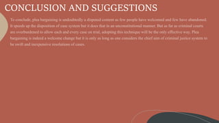 CONCLUSION AND SUGGESTIONS
 