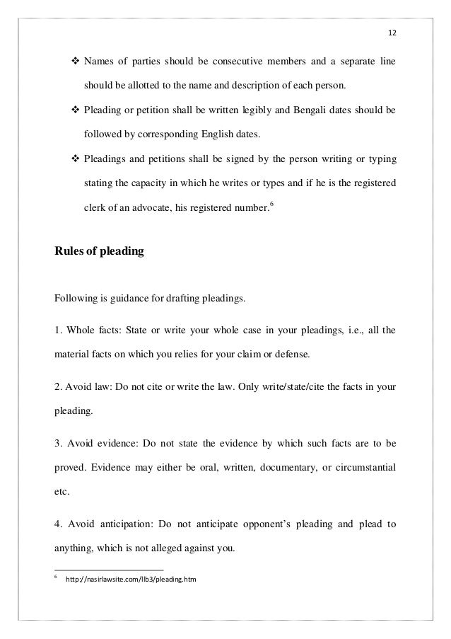pleadings and its essentials define pleading