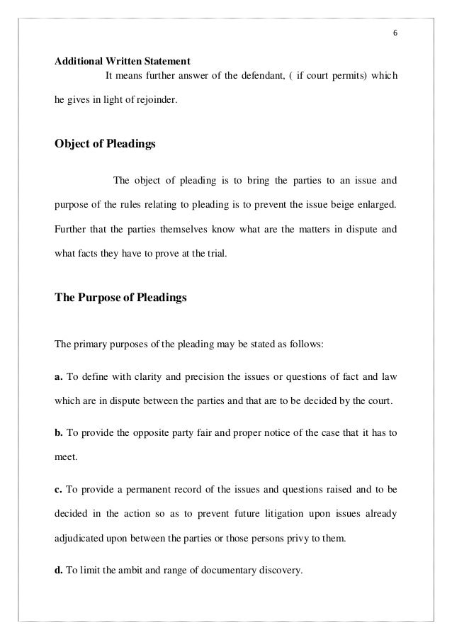 pleadings and its essentials define pleading