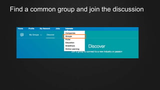 Find a common group and join the discussion
 