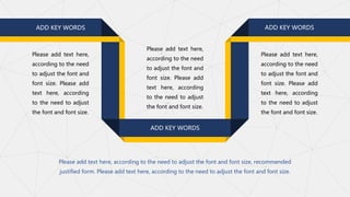 ADD KEY WORDS
ADD KEY WORDS
ADD KEY WORDS
Please add text here,
according to the need
to adjust the font and
font size. Please add
text here, according
to the need to adjust
the font and font size.
Please add text here,
according to the need
to adjust the font and
font size. Please add
text here, according
to the need to adjust
the font and font size.
Please add text here,
according to the need
to adjust the font and
font size. Please add
text here, according
to the need to adjust
the font and font size.
Please add text here, according to the need to adjust the font and font size, recommended
justified form. Please add text here, according to the need to adjust the font and font size.
 