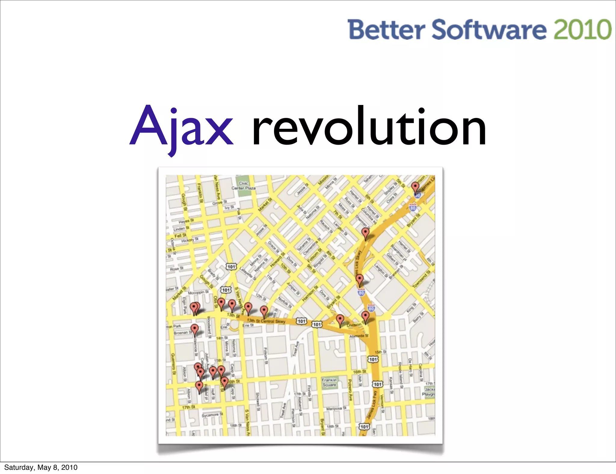 Ajax revolution




Saturday, May 8, 2010
 