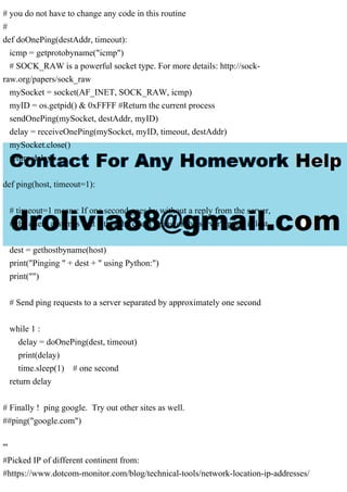 Please help with the below 3 questions, the python script is at the.pdf