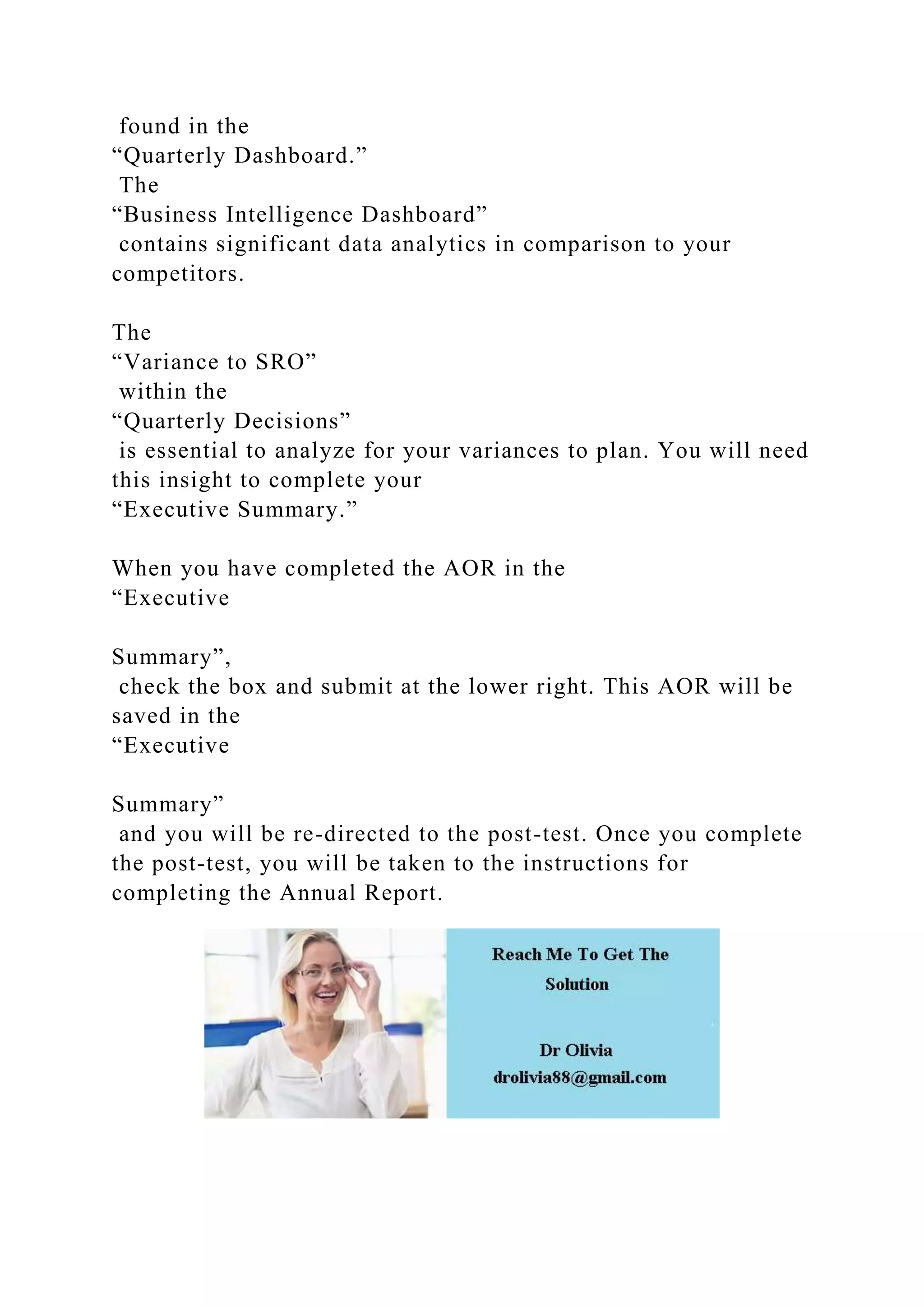 Please see attached file The first chart that you will see whe