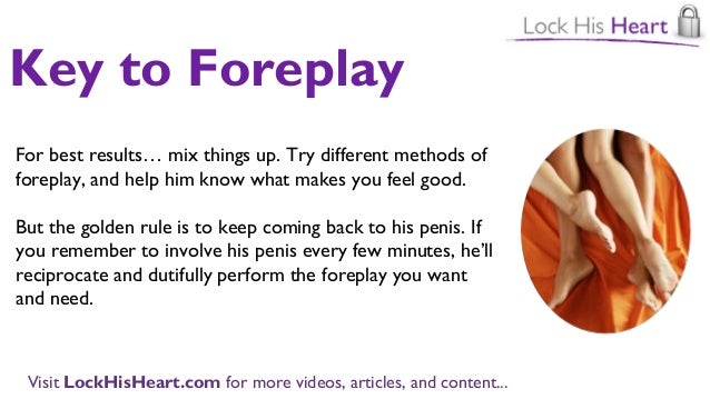 Man what a foreplay is for How to