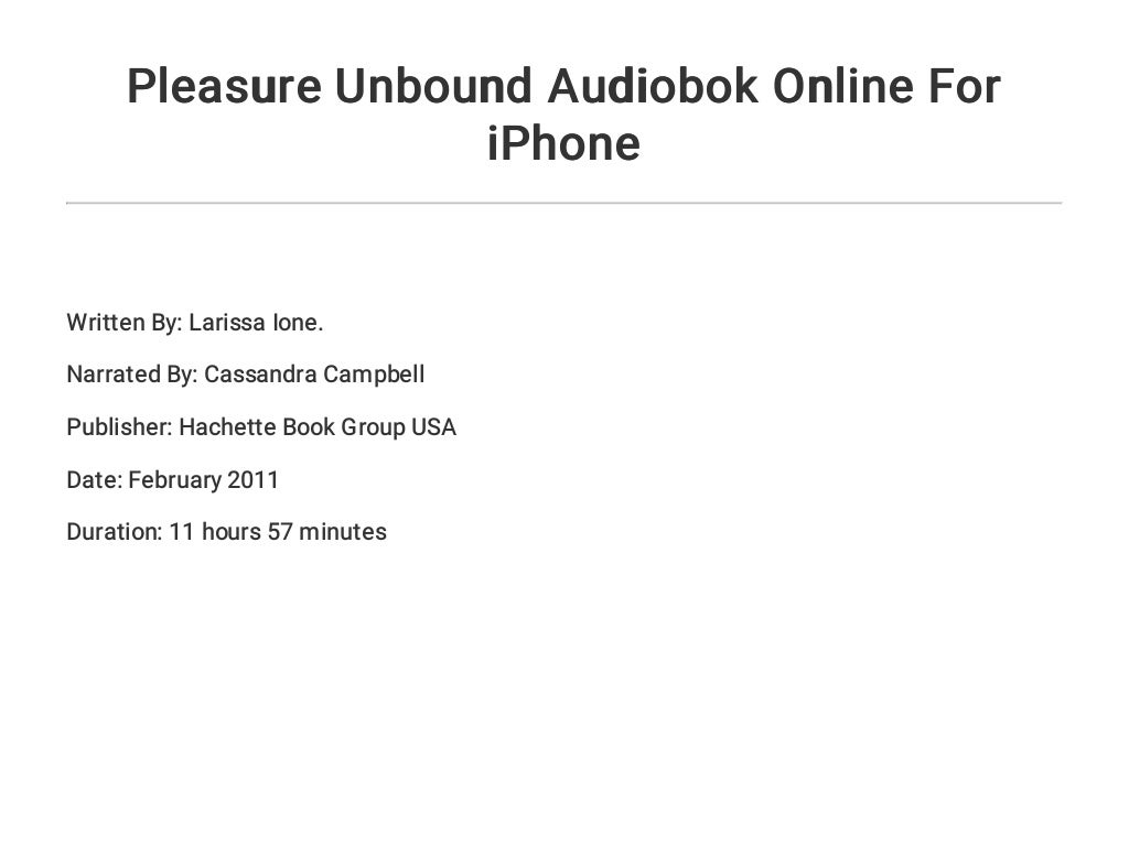 pleasure unbound pleasure unbound
